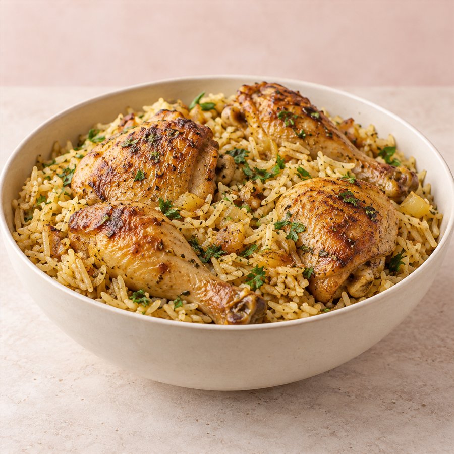 Homemade chicken and rice