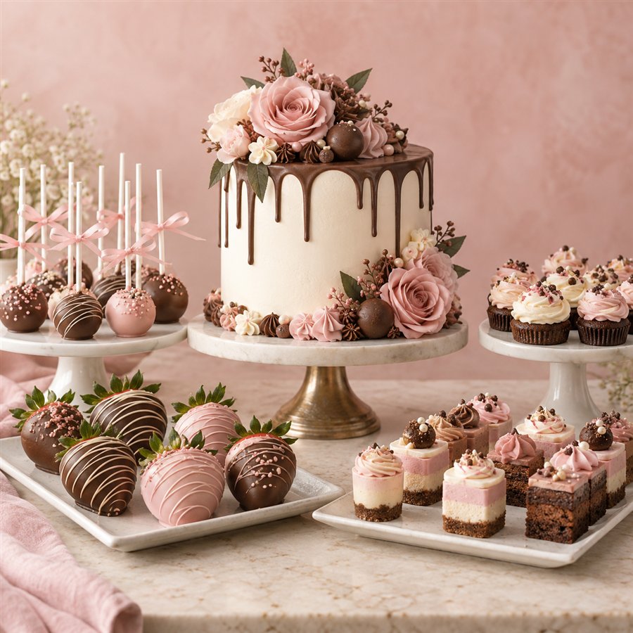 Custom Kosher Makeover dessert arrangement for a celebration