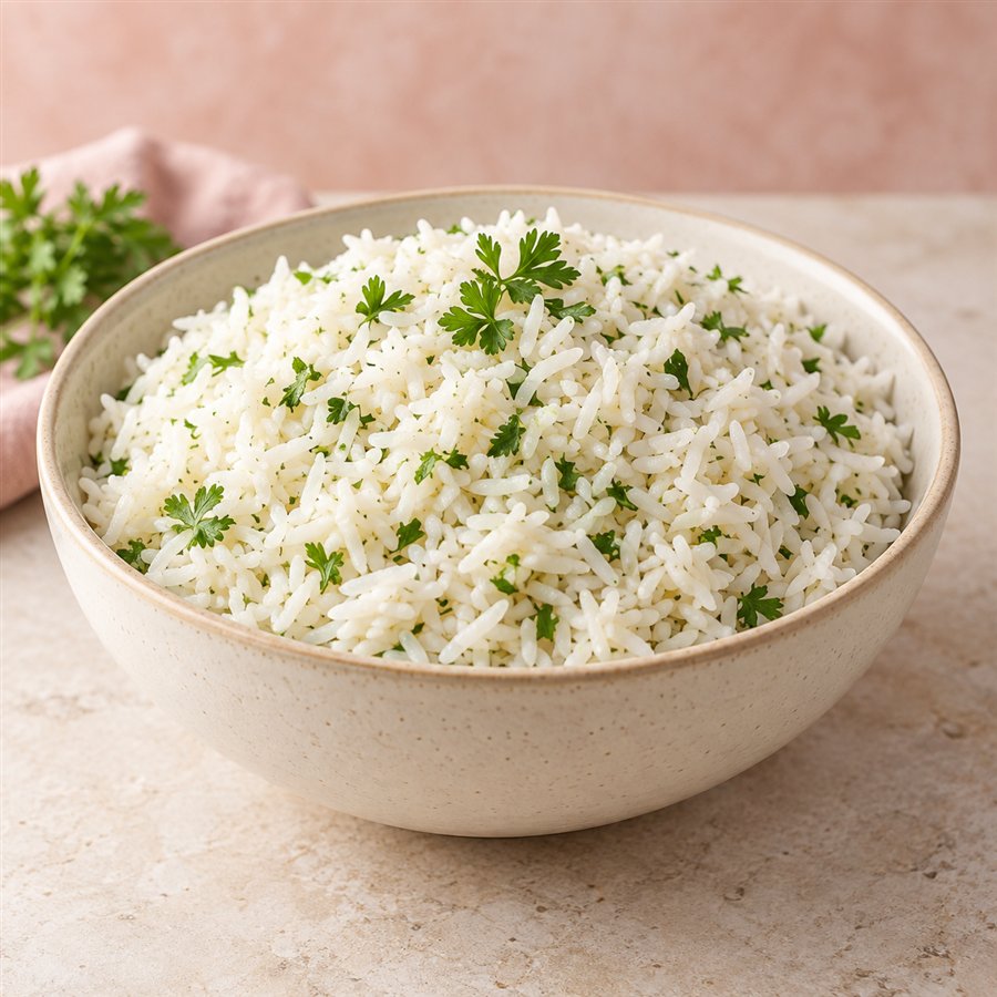 Fluffy homemade rice side dish