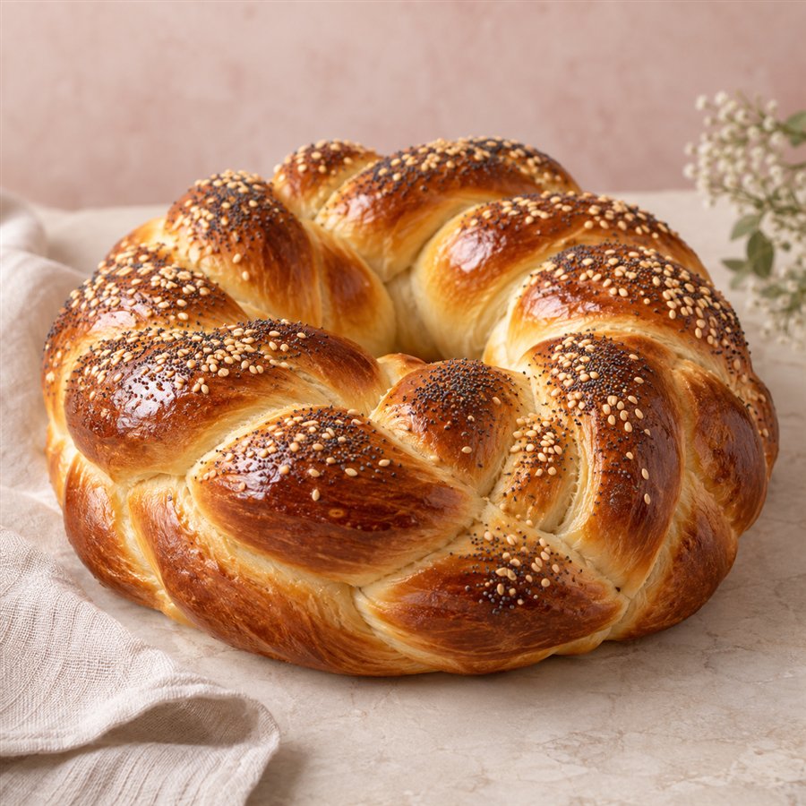 Specialty seasonal decorated challah